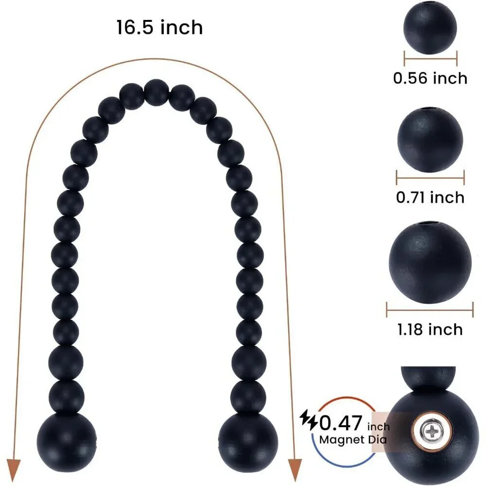 Magnetic Curtain Tiebacks Black Curtain Holdbacks Curtains 2 Pack Nursery Decor